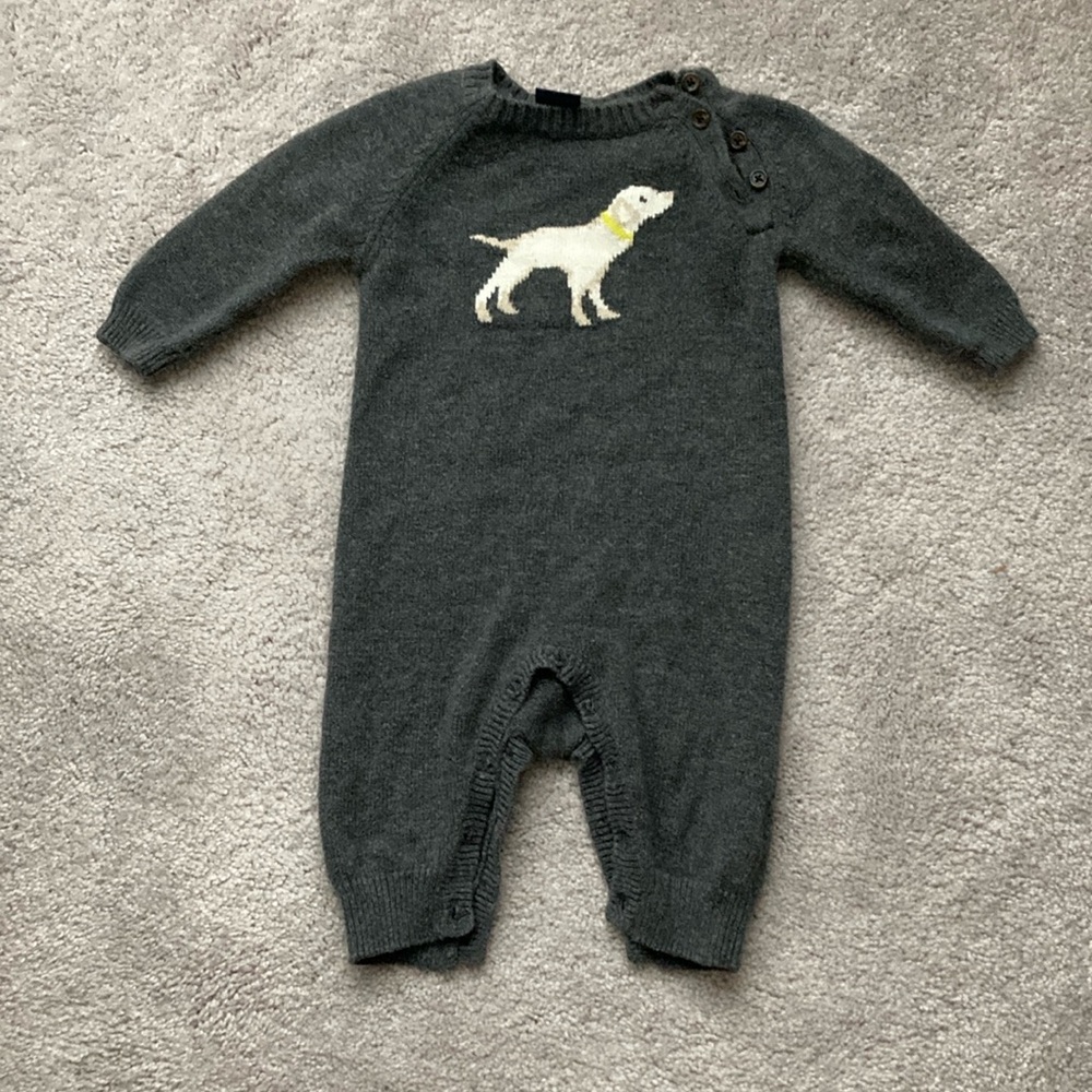 babyGap Sweater Jumpsuit with Dog
